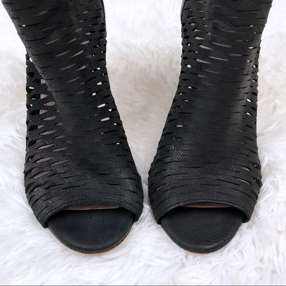 SOLD | Vince Camuto | Black Leather Booties - Picture 3 of 8